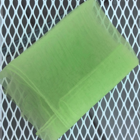 Light Green Pinup Nylon chiffon head scarf rockabilly - Picture 2 of 2